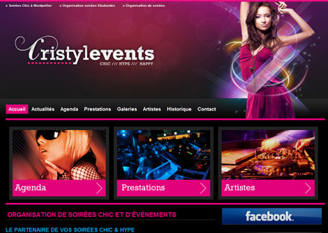 creation site internet CristylEvents